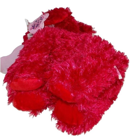 Red Valentines Day stuffed dog plush approx 13" NOVELTY INC 2006 NEW - Picture 3 of 3
